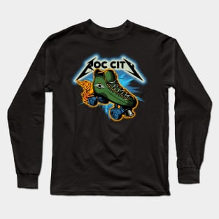 Flaming Skate Long Sleeve T-Shirt